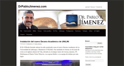 Desktop Screenshot of drpablojimenez.com